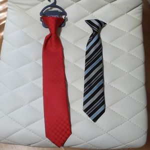 Set of boys clip on Ties